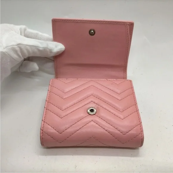 Gucci Marmont Small Wallet in Pale Pink - Picture 5 of 9